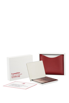 Red Fine Leather Aral Eye Shadow Set
